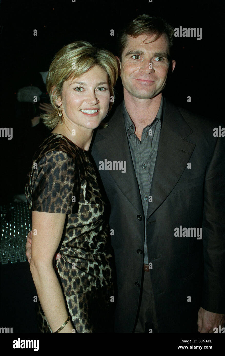 Anthea Turner TV Moderatorin März mit ihrem geliebten Grant Bovey bei Lord Of The Dance after-Show party Stockfoto