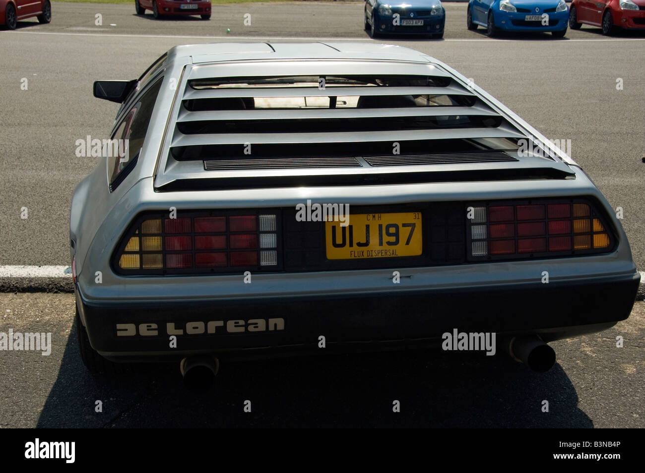 DeLorean DMC-12 auf Silverstone motor show Stockfoto
