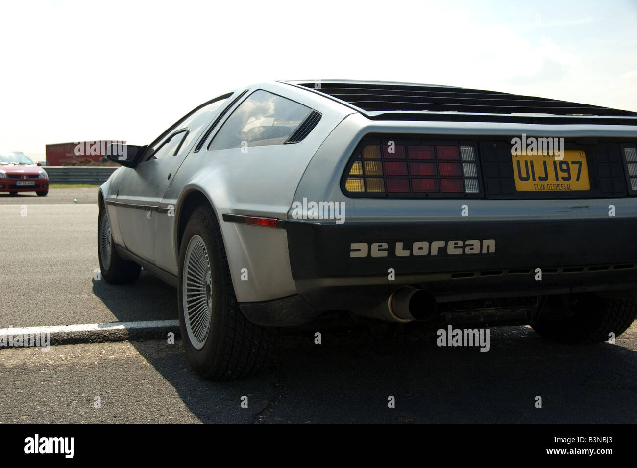 DeLorean DMC-12 auf Silverstone motor show Stockfoto