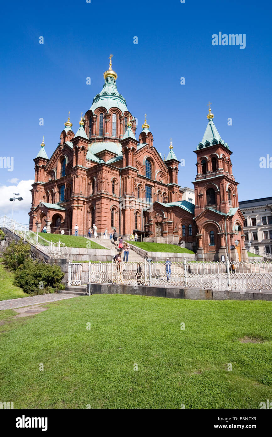 Uspenski Kathedrale Helsinki Finnland Stockfoto