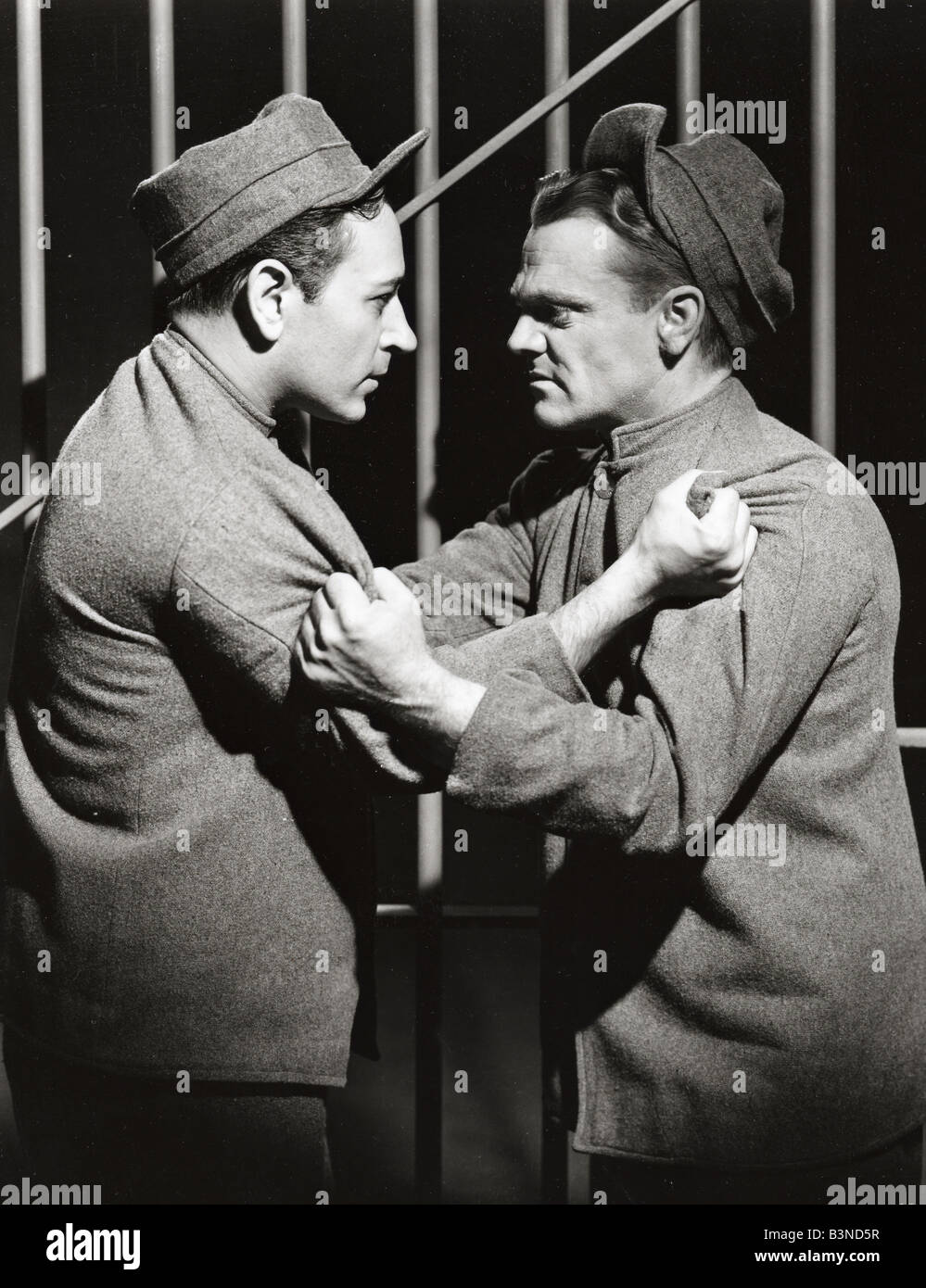 Jede Dämmerung ich sterben 1939 Warner-Film mit James Cagney rechts neben George Raft Stockfoto