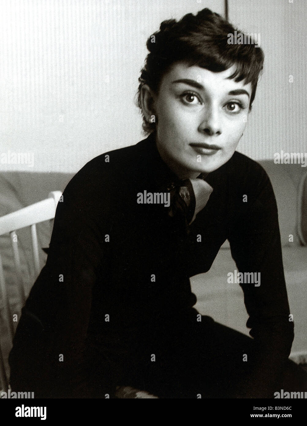 Audrey Hepburn Schauspielerin September 1954 Stockfoto