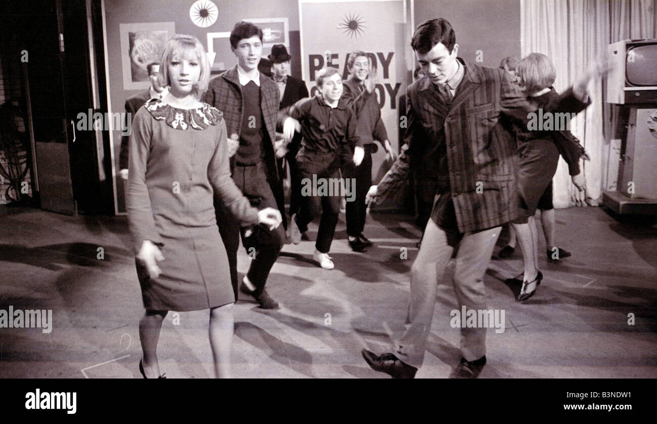 Dreharbeiten am Set von Ready Steady Go Februar 1964 Stockfoto