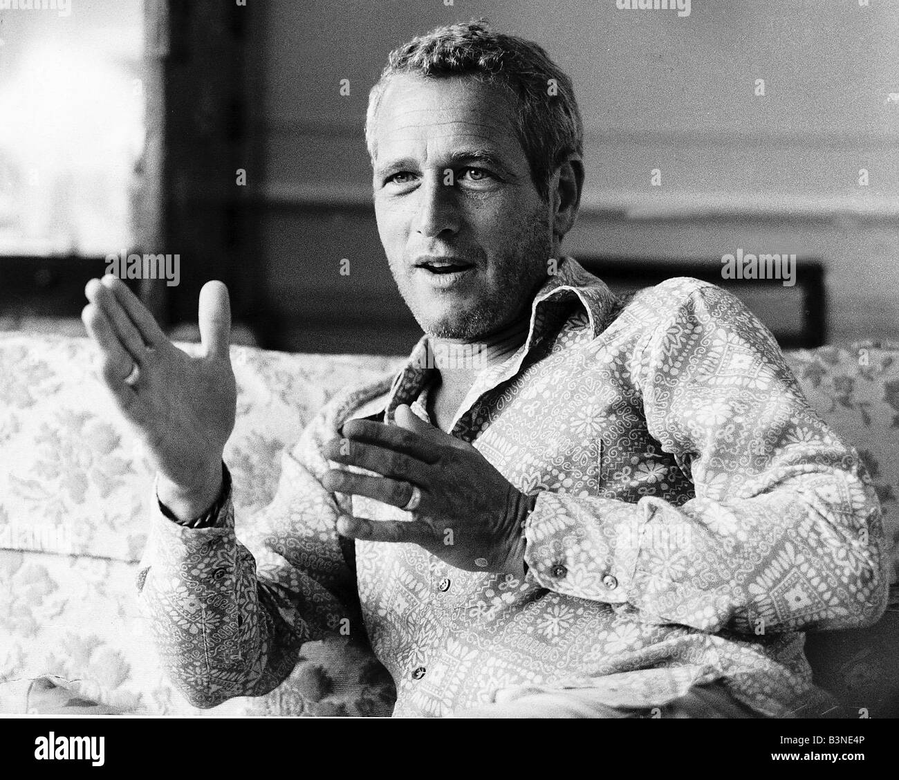 Paul Newman Filmschauspieler deren neuesten Film W U S A ist kurz, August 1971 freigegeben zu werden Stockfoto