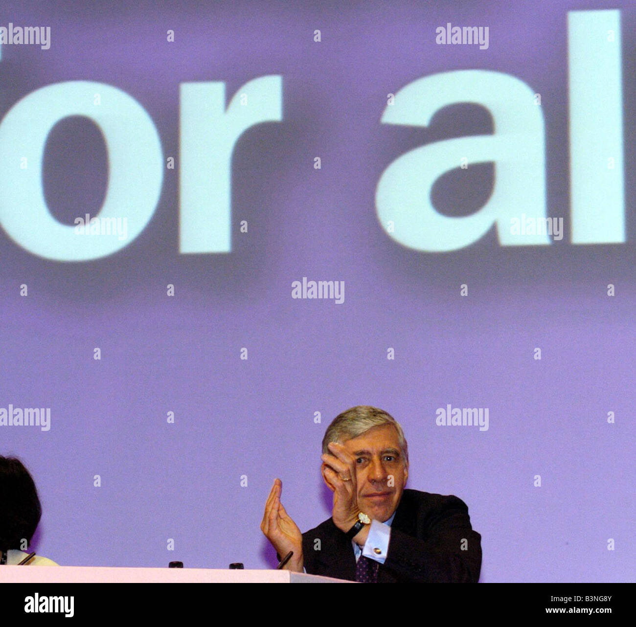 Labour Party Conference September 2004 Jack Straw Stockfoto