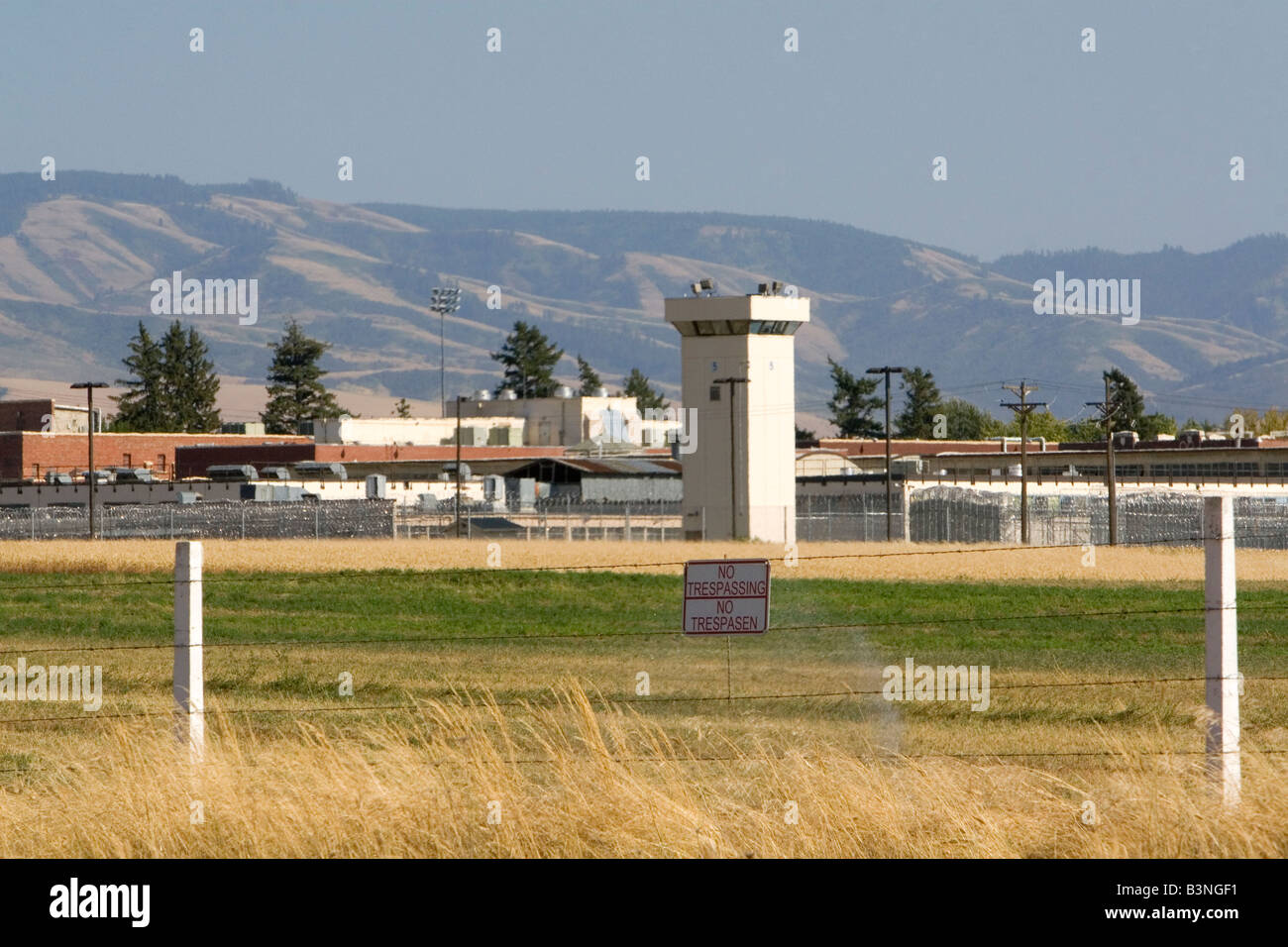 Washington State Penitentiary befindet sich in Walla Walla, Washington Stockfoto