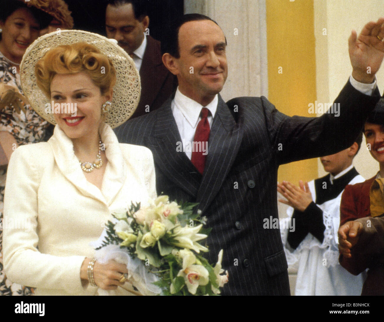 EVITA 1996 Entertainment/Cinerg/Robert Stigwood Film mit Madonna und Jonathan Pryce als Peron Stockfoto