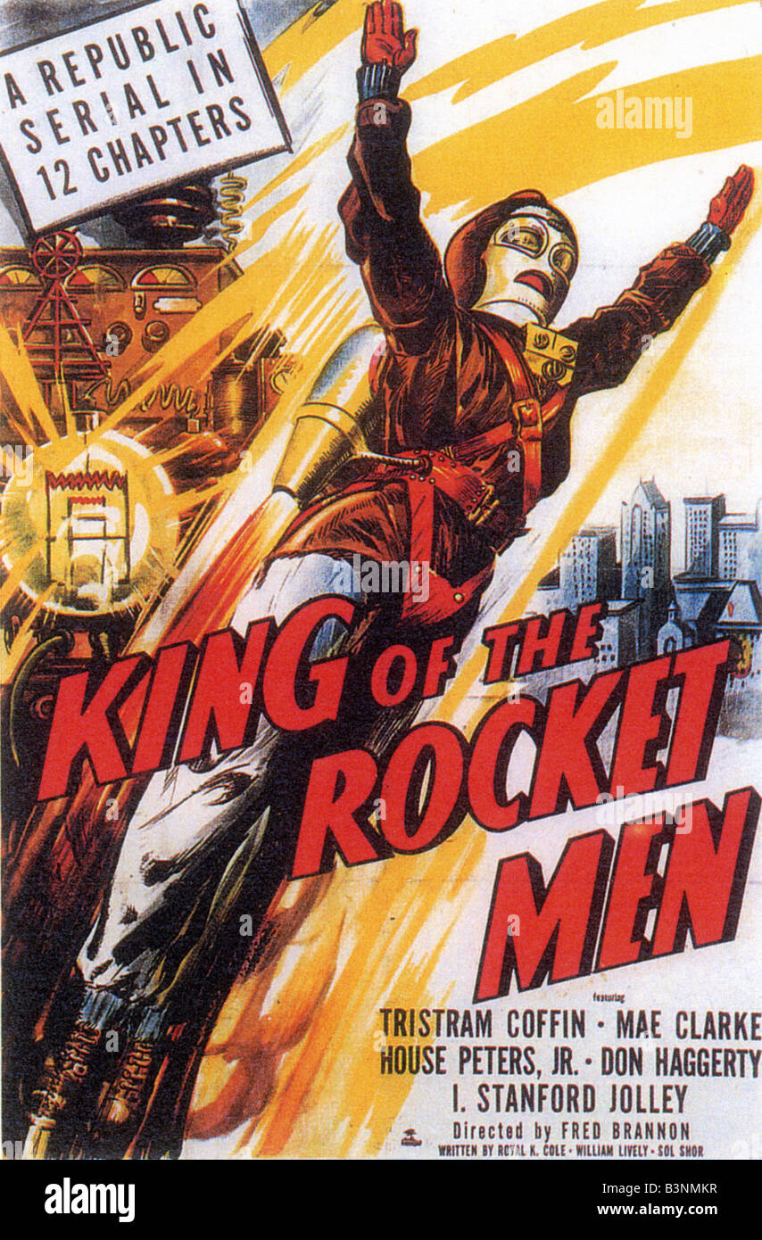 KING OF THE ROCKET MEN Plakat für 1949 Republik Film Stockfoto
