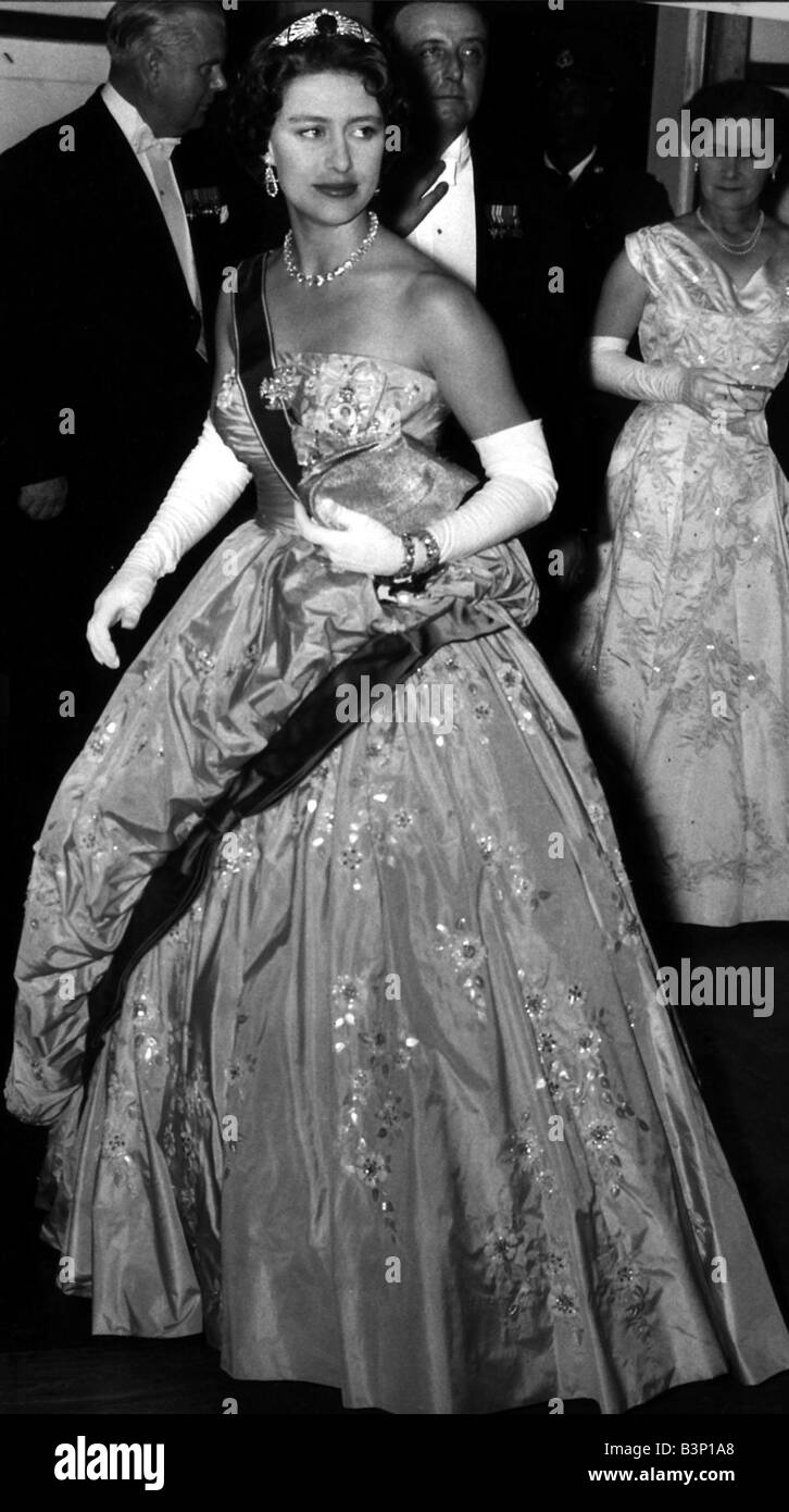 Prinzessin Margaret an der Rezeption und Gartenparty in Georgetown Mai 1958 Stockfoto