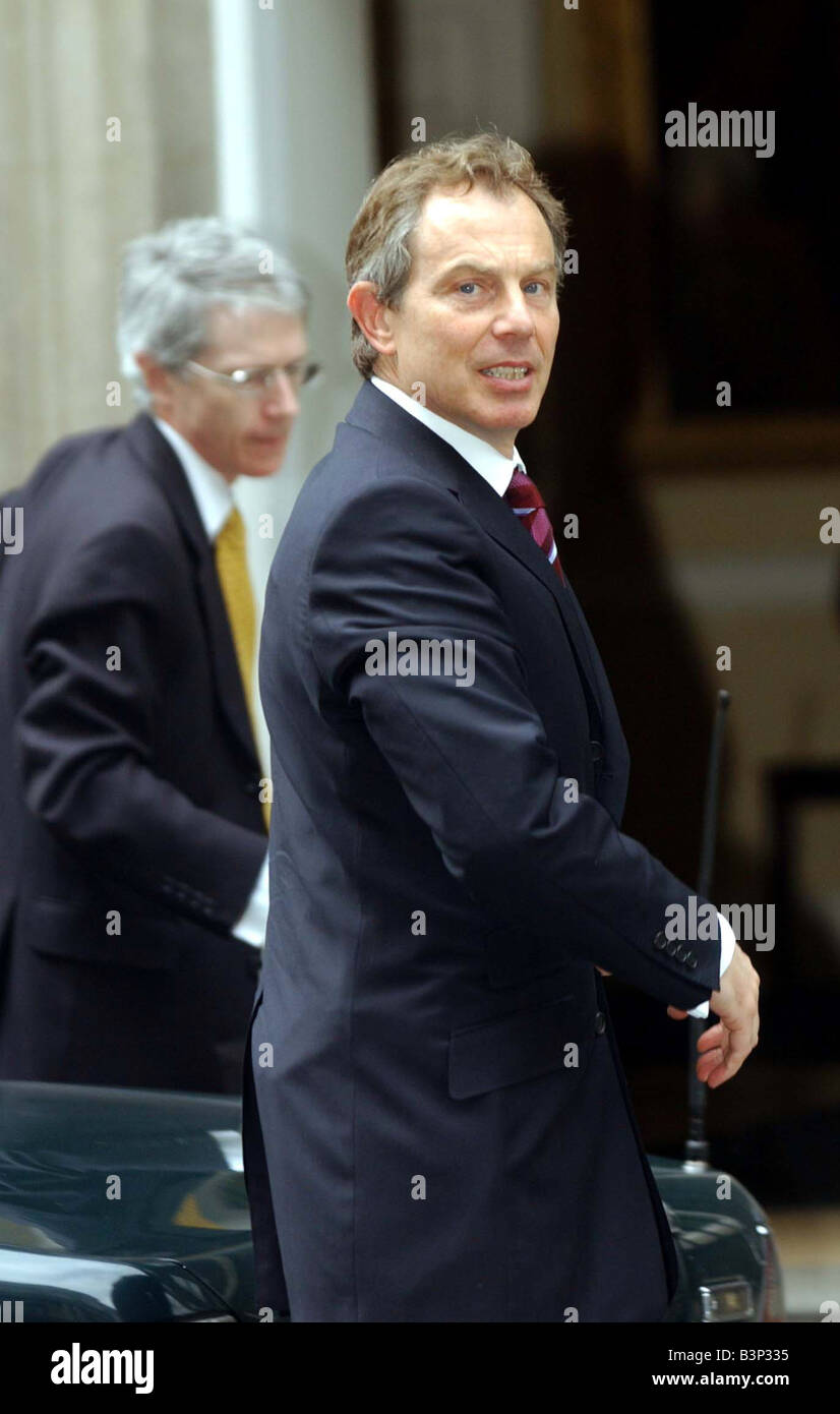 Tony Blair in keine 10. April 2003 Stockfoto
