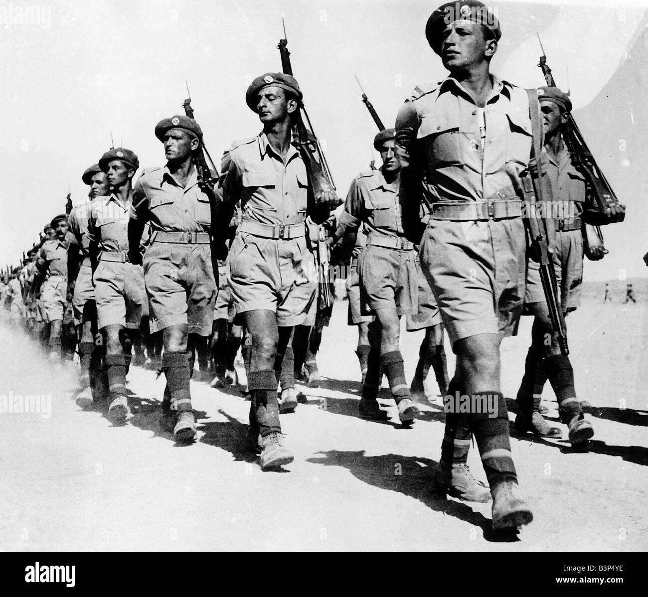 Erste aller jüdischen Armee Brigade in der britischen Armee 1944 WW2 Stockfoto