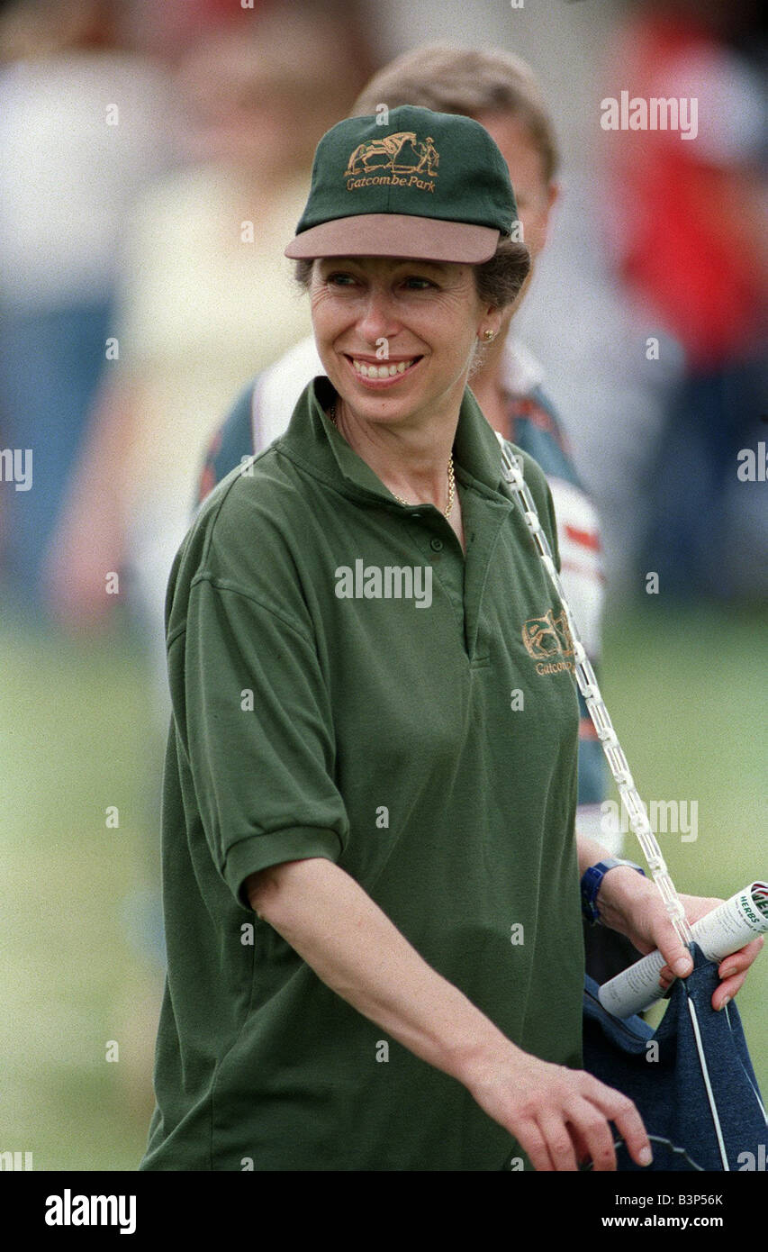 Prinzessin Anne August 98 bei Horse Trials bei ihrem Gatcombe Park zu Hause Stockfoto