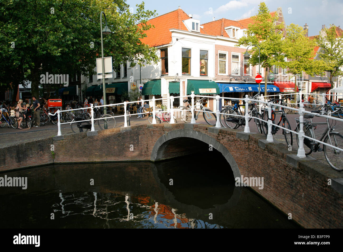 Straße, Delft, Niederlande Stockfoto