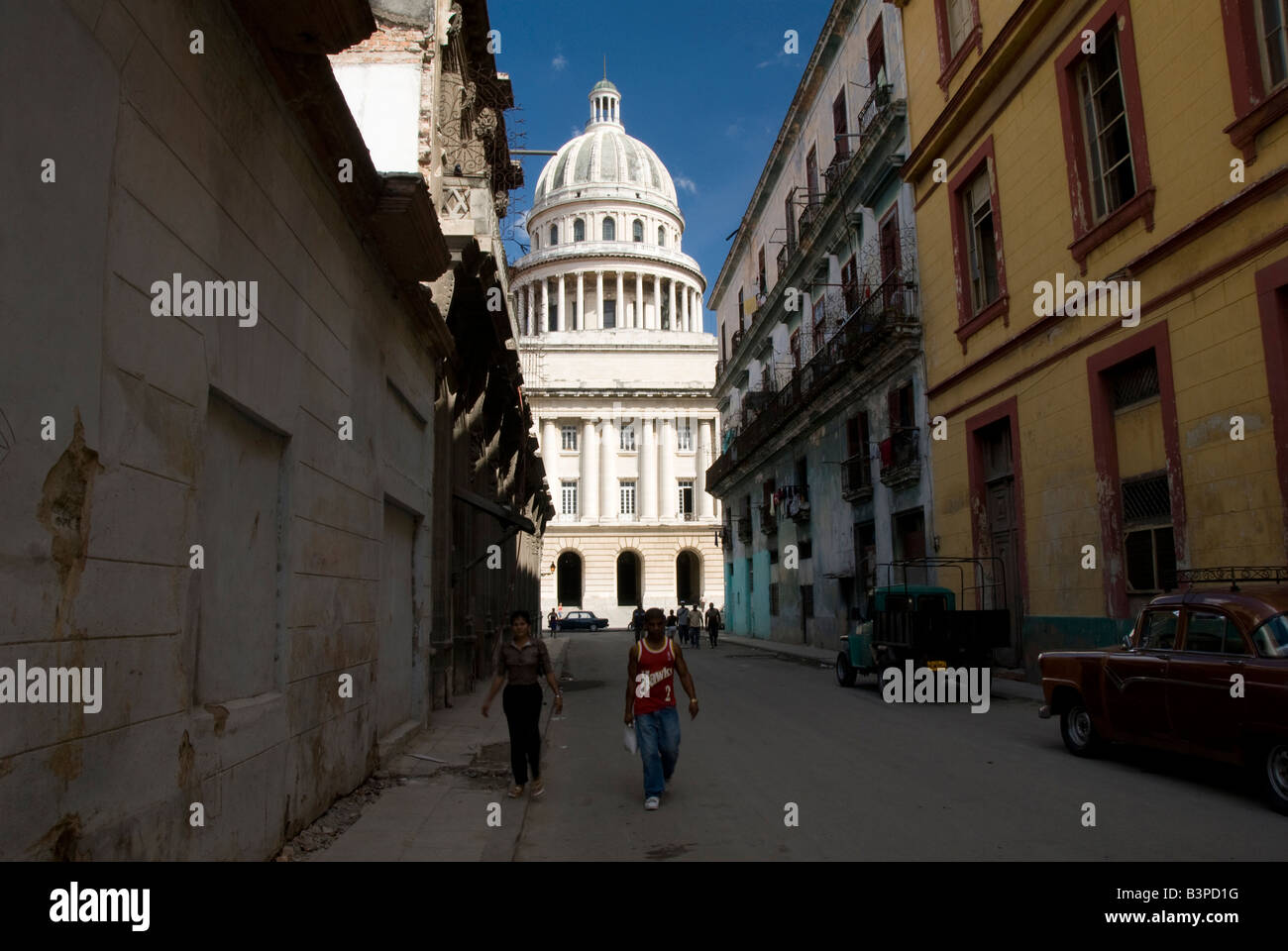 Kuba La Havana El Capitolio Stockfoto