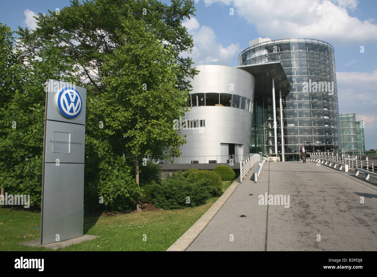 Glaserne Manufaktur Volkswagen transparent Car Factory Dresden Deutschland Juni 2008 Stockfoto