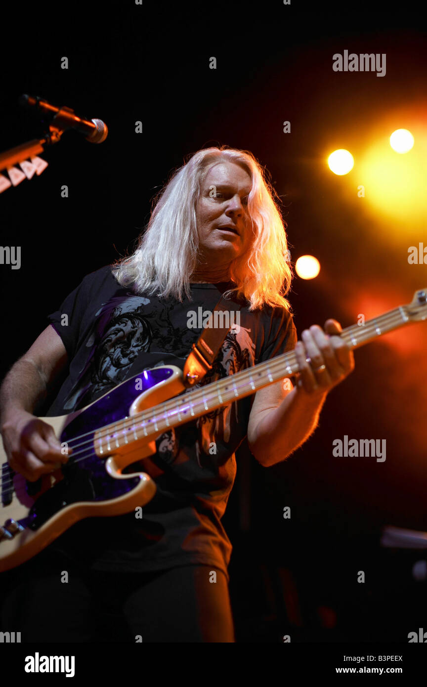 REO Speedwagon, Bass, Bruce Hall Konzert im Z7, 12. Juni 2008, Pratteln, Schweiz, Europa Stockfoto