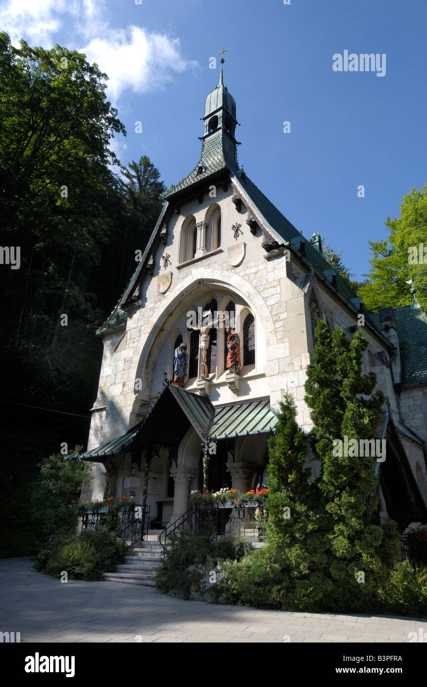 Citygarage Kapelle am Semmering Zauberberg Hirschen Kogal, Österreich Stockfoto