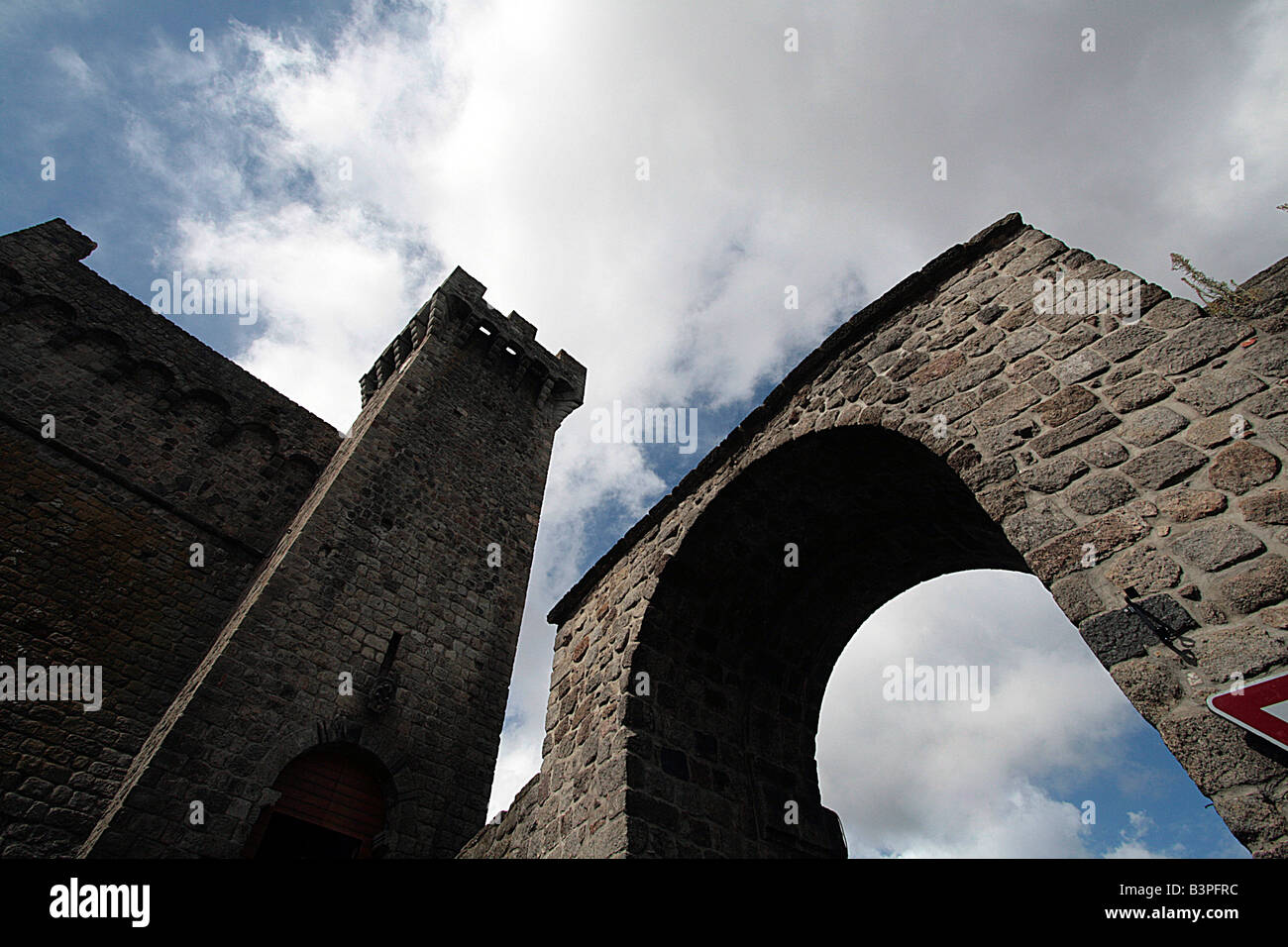 Rocca Aldobrandesca, Piancastagnaio, Monte Amiata (senesische Seite) und Umgebung, Toskana, Italien Stockfoto