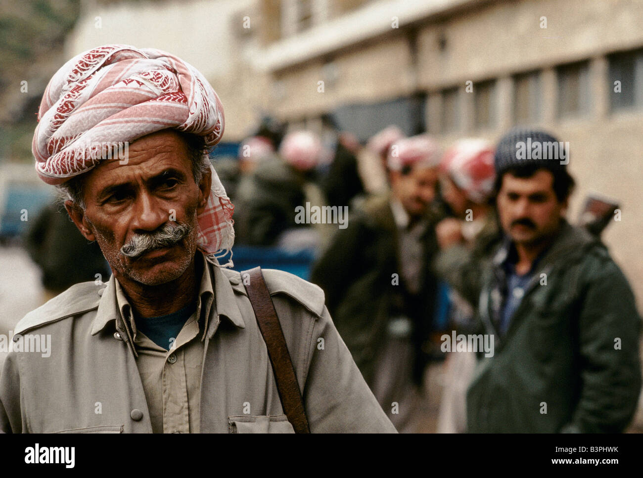 KURDISTAN ", PESHMERGAS, DIE MASOUD BARZANI, OKTOBER 1991 BEWACHEN Stockfoto