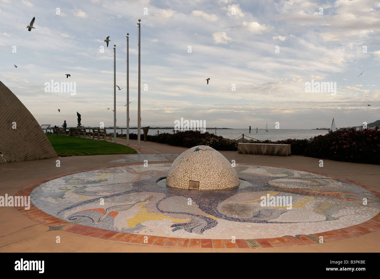 Perle des Pazifik Brunnens im Pacific Rim Park auf Shelter Island San Diego Kalifornien USA Stockfoto