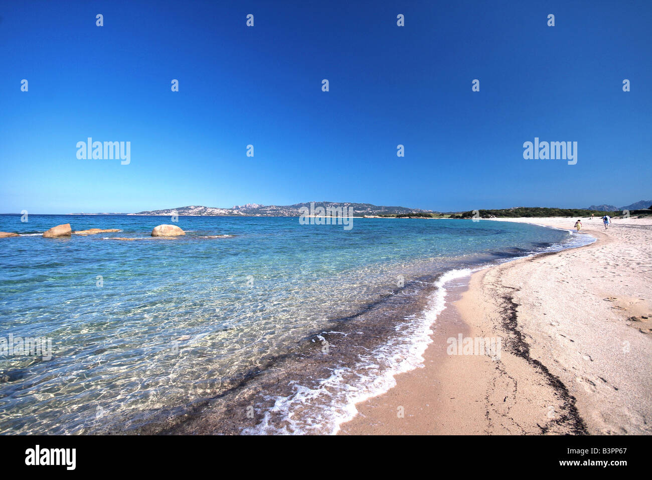 Barca Bruciata Beach, Arzachena, Sardinien, Italien Stockfoto