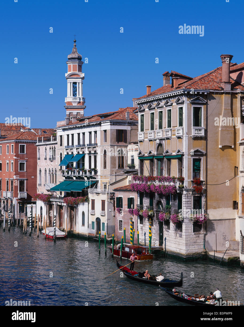 Canal Grande, Venedig, Veneto, Italien Stockfoto