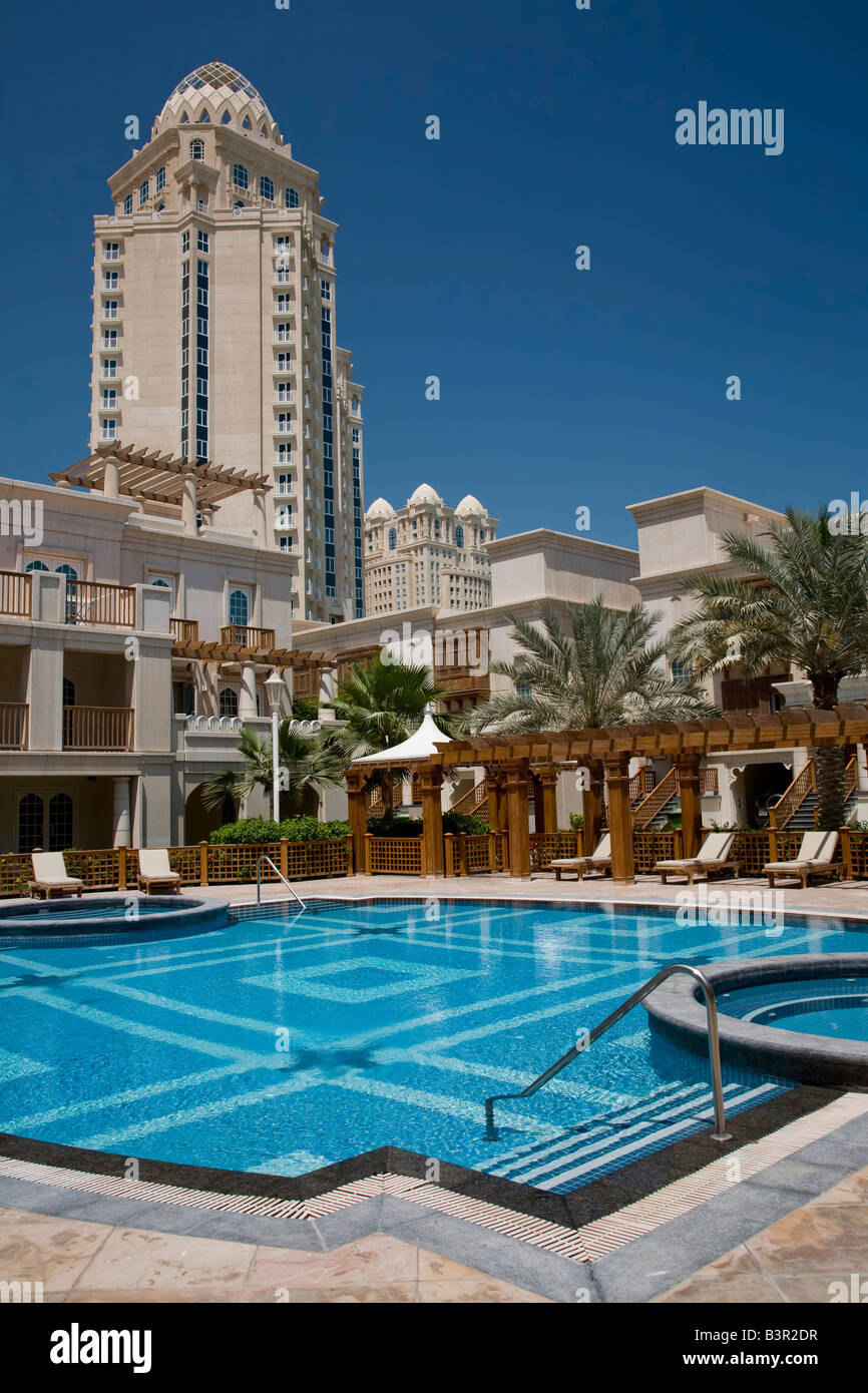 Four Seasons Hotel 5 fünf-Sterne-Luxus Doha Qatar innen Nahost arabischen Golf Außenansicht Stockfoto