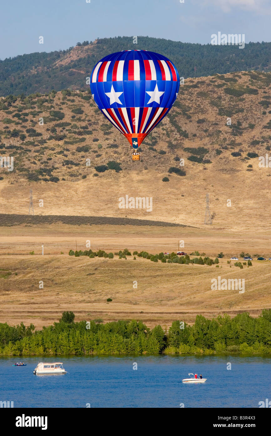 Rocky Mountain-Ballon-Festival 2008 abgehaltenen Chatfield Reservoir Stockfoto