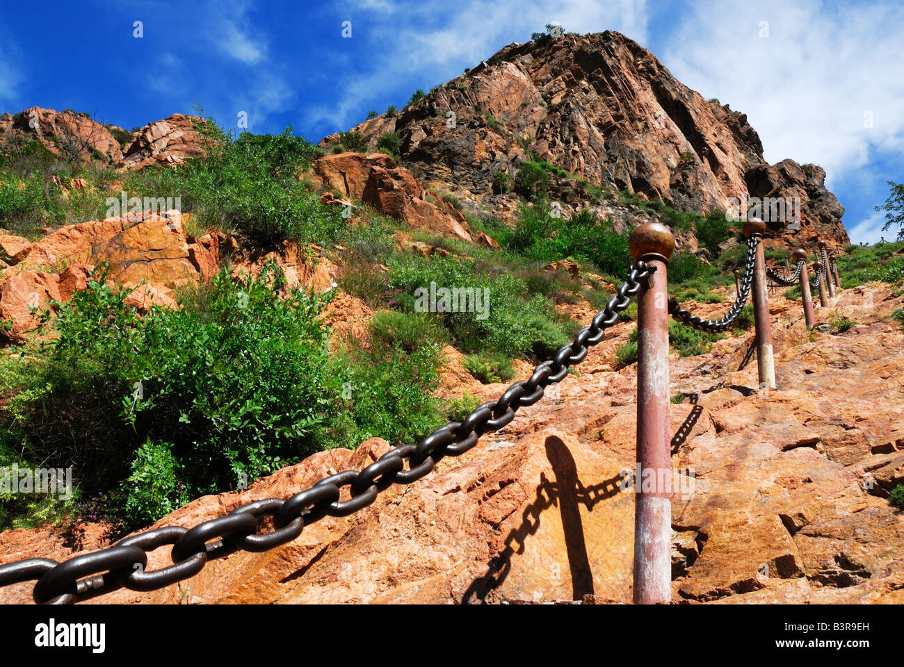 Roter Berg Stockfoto