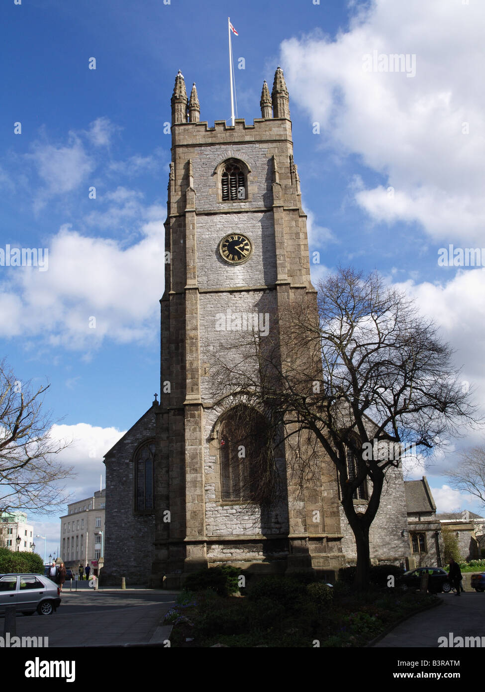 ST ANDREWS KIRCHE TURM PLYMOUTH DEVON UK Stockfoto