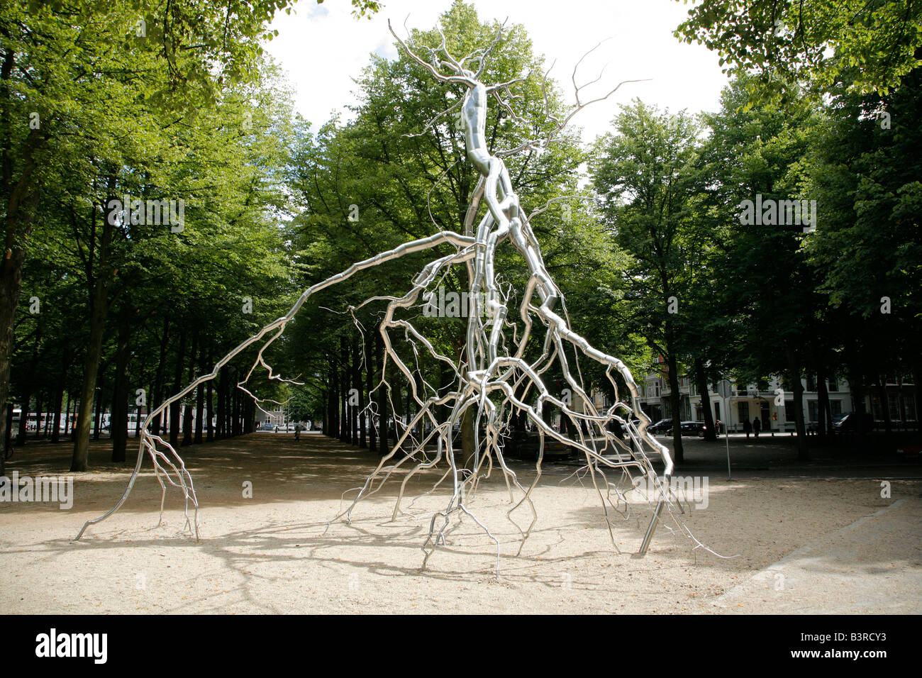 Baum-Skulptur im freien Kunst zeigen, Haag, Niederlande Stockfoto