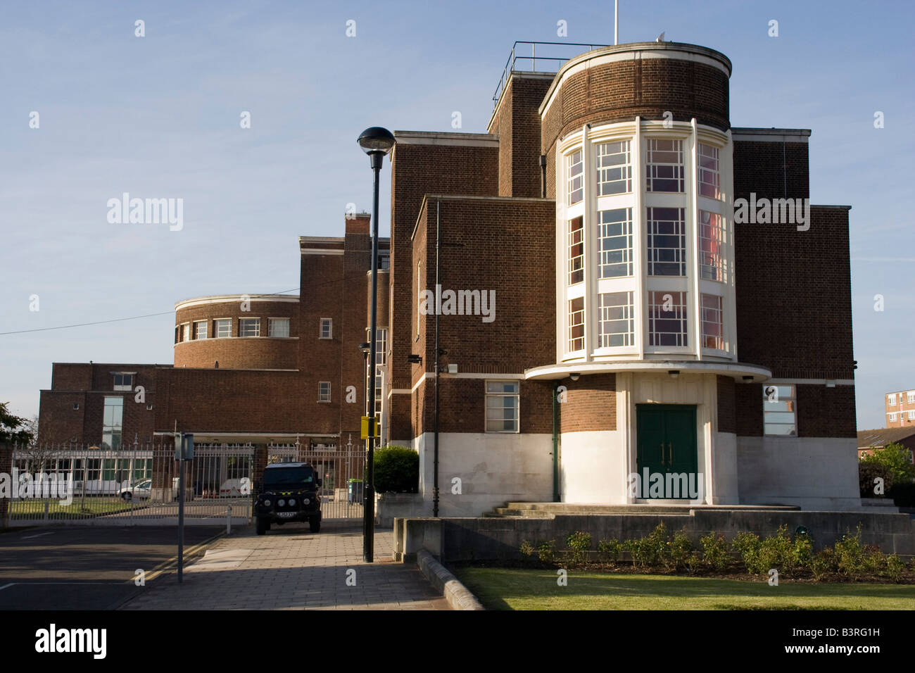 Art-Deco-London Borough abstreifen und Dagenham bürgerlichen zentrale Gemeindeverwaltung London England uk gb Stockfoto