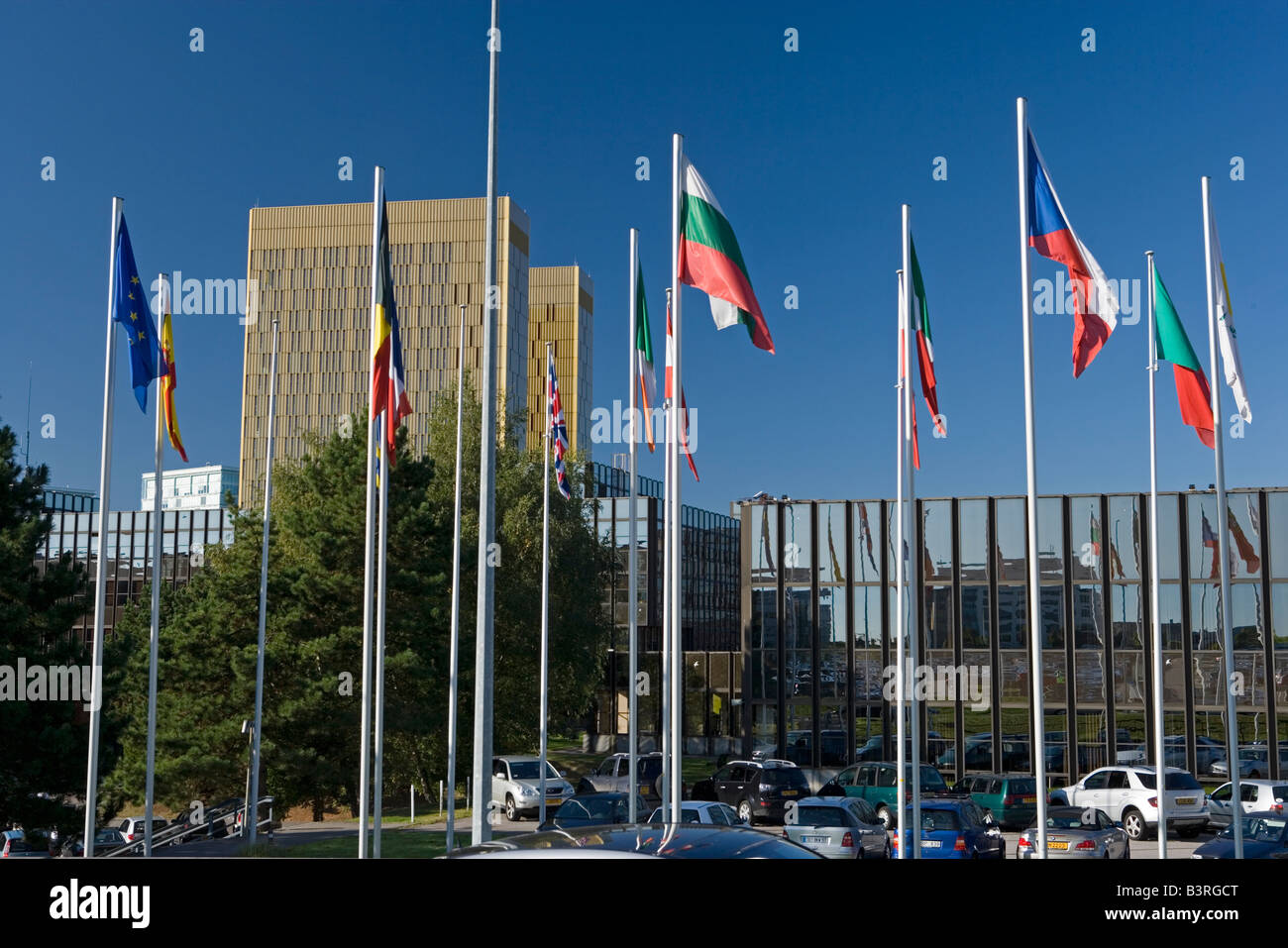 Luxemburg-Kirchberg-Europa Viertel Europäischer Gerichtshof Stockfoto