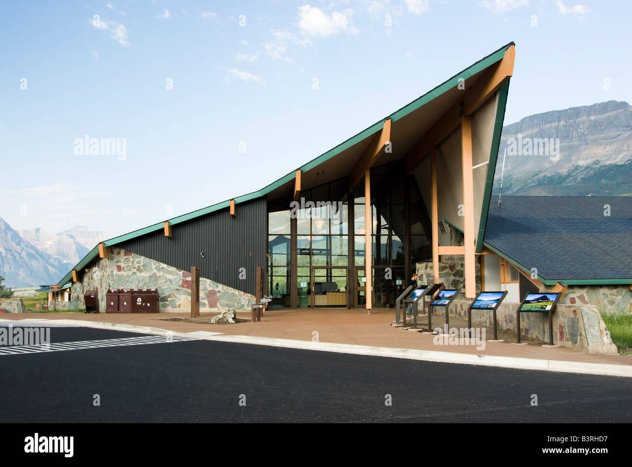 Saint Mary Besucherzentrum in Glacier Nationalpark Stockfoto