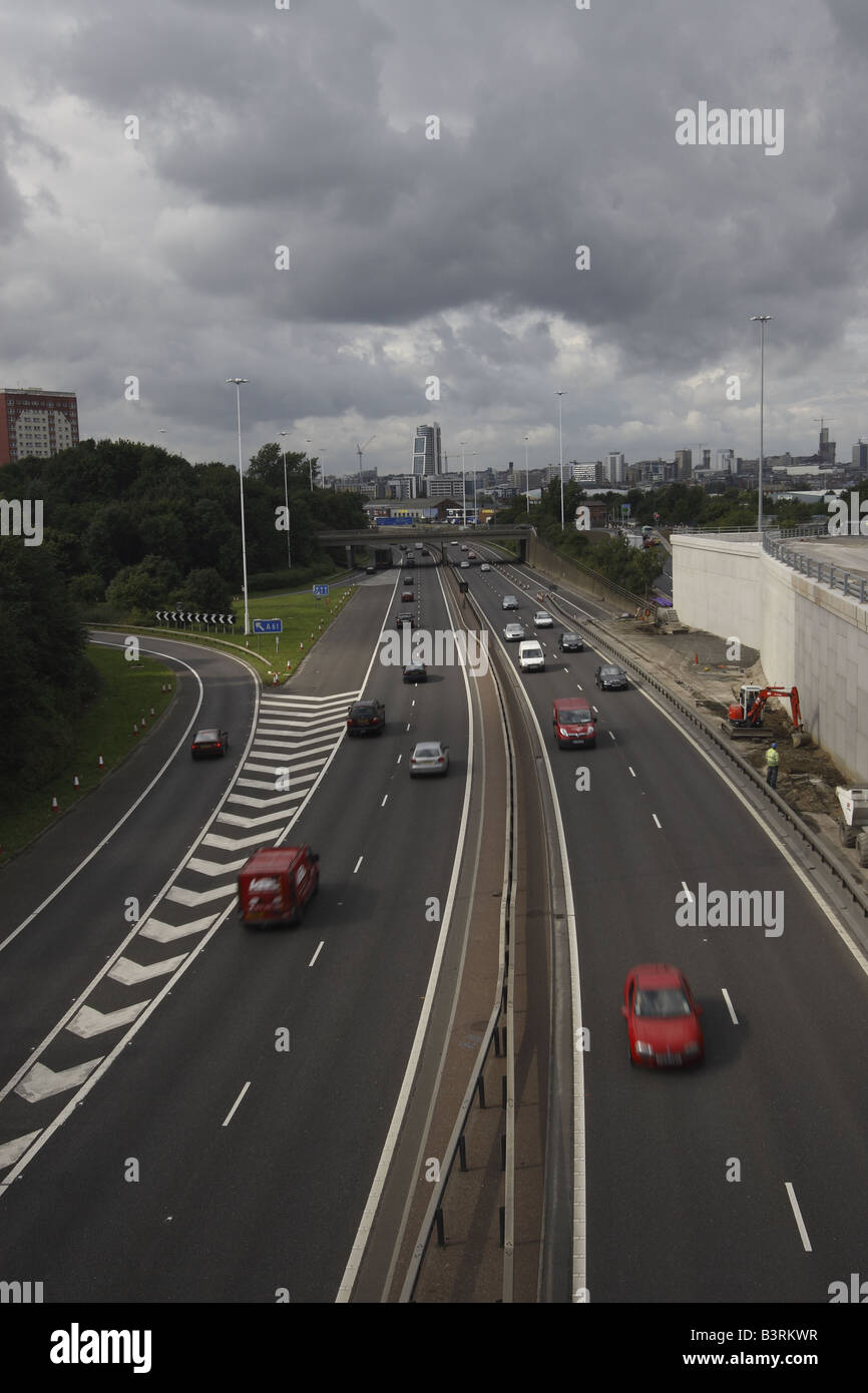 M621 Autobahn Leeds Stockfoto