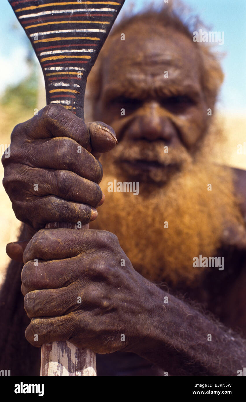 Aborigines älteste, Tiwi Islands, Australien Stockfoto