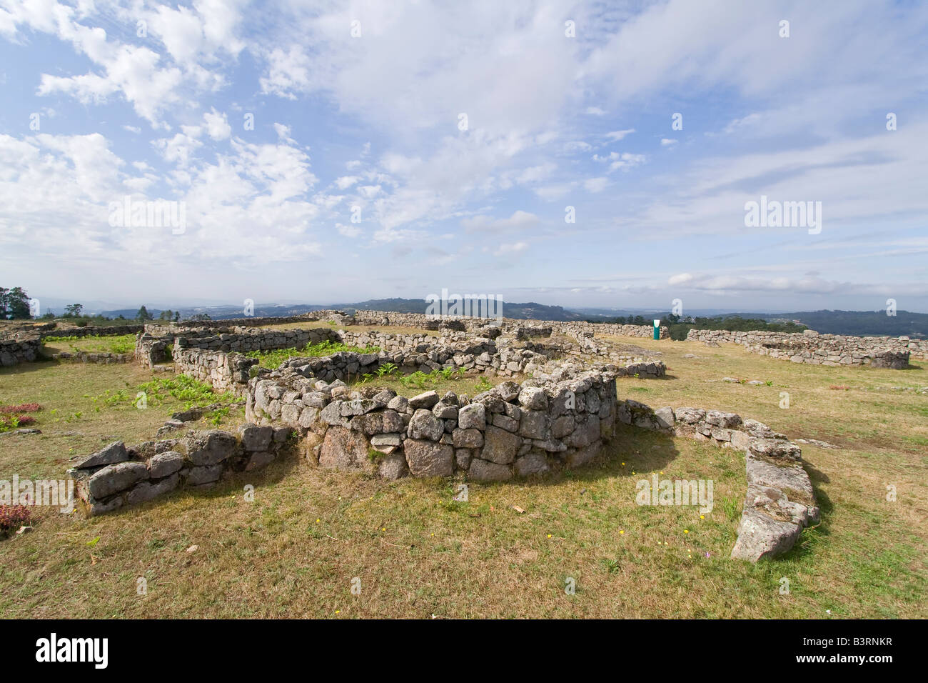 Citânia de Sanfins. Ein Castro-Dorf (keltisch-iberischen prähistorischen Burgstätte) in Paços de Ferreira, Nordportugal. Stockfoto