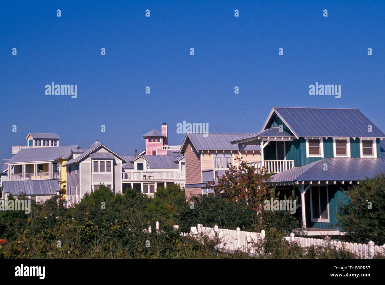 Seaside Florida erste neue urbanistische Entwicklung ein master geplante Küstengemeinde mit strengen architektonischen standards Stockfoto