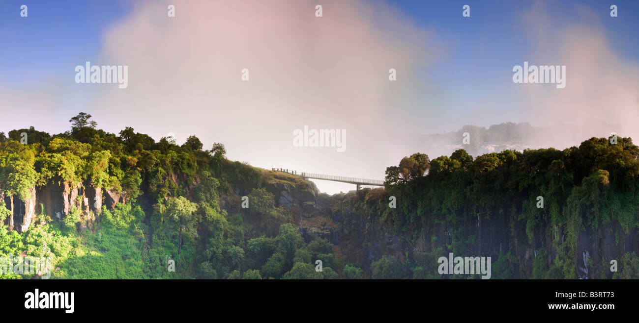 Victoria Falls Bridge, Sambesi, Sambia, Afrika Stockfoto