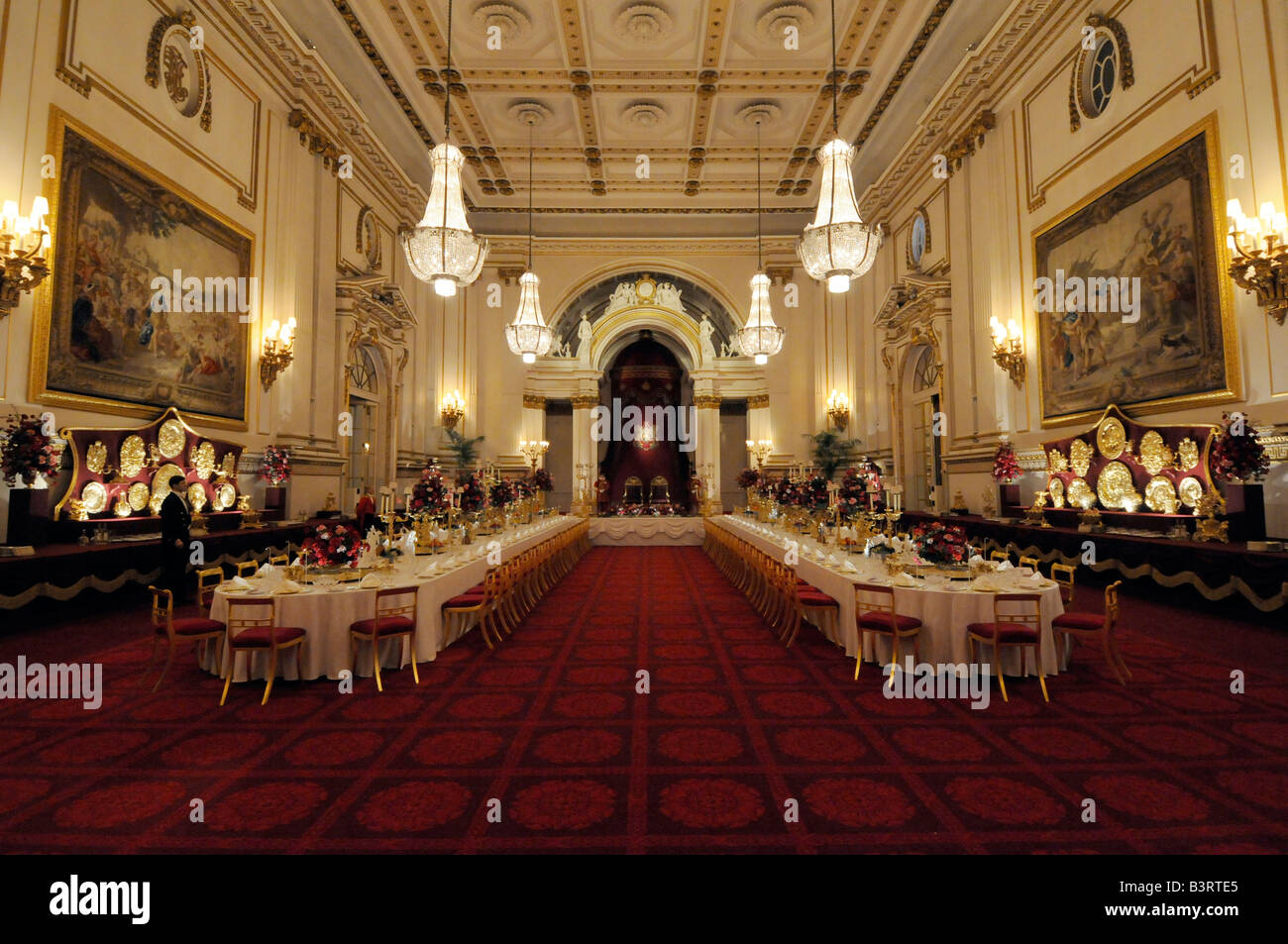State Rooms Buckingham Palace Stockfotos State Rooms