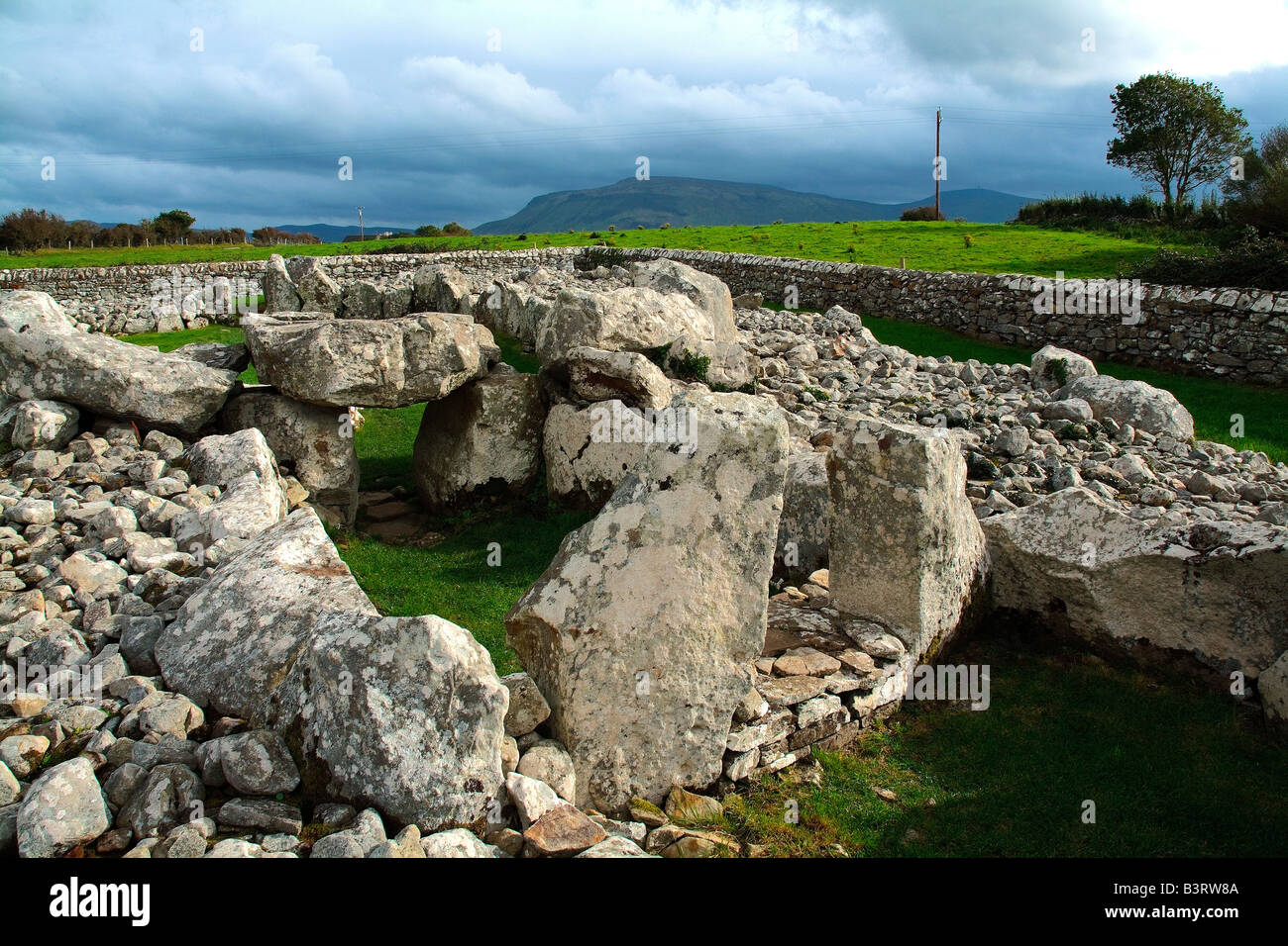 Creevykeel prähistorische Stätte in der Nähe von Cliffony, Sligo, Irland Stockfoto