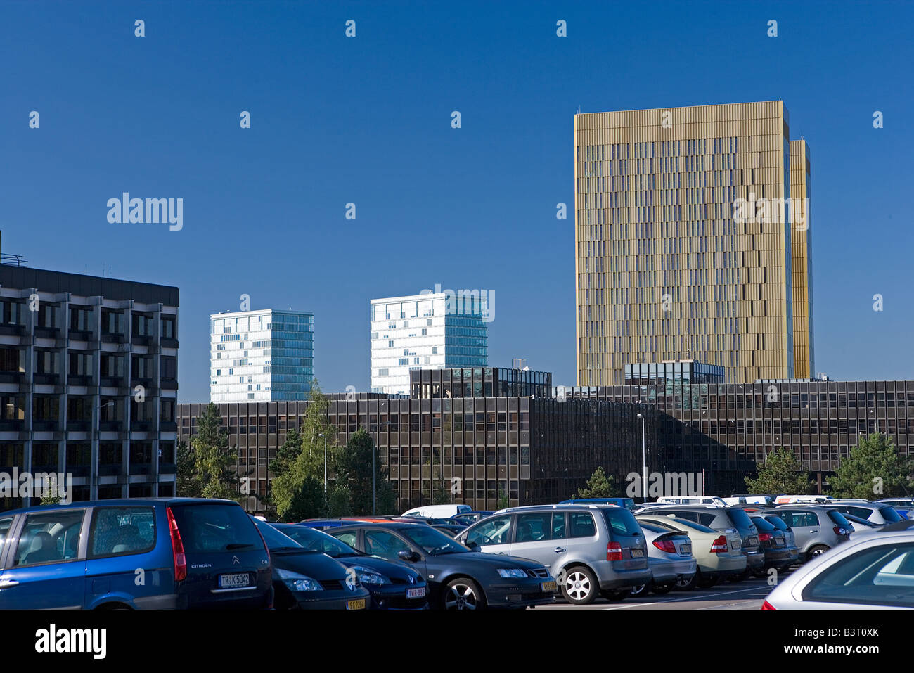 Luxemburg-Kirchberg-Europa Viertel Europäischer Gerichtshof Stockfoto