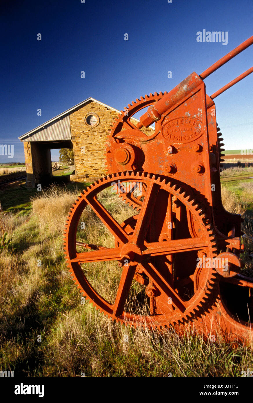 Stillgelegte Gleisanschluss, South Australia Stockfoto