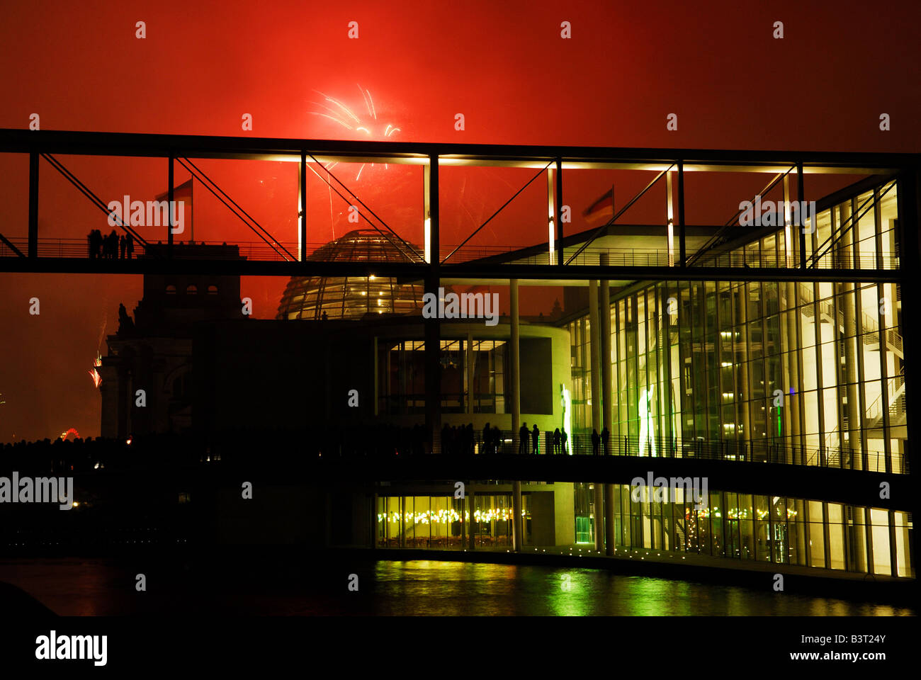 Berliner Nacht Stockfoto