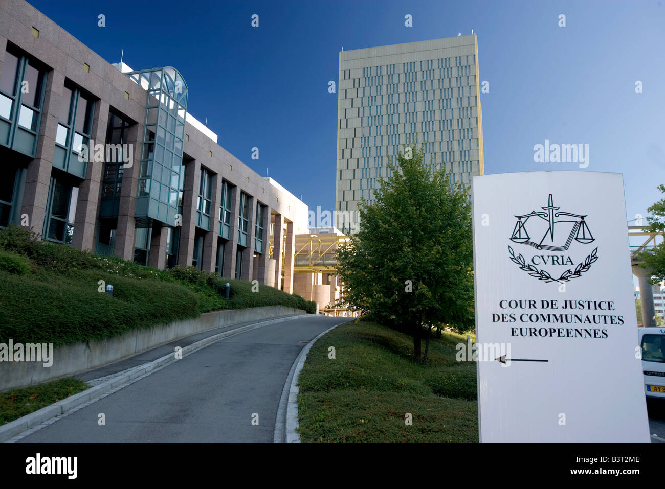Luxemburg-Kirchberg-Europa Viertel Europäischer Gerichtshof Stockfoto