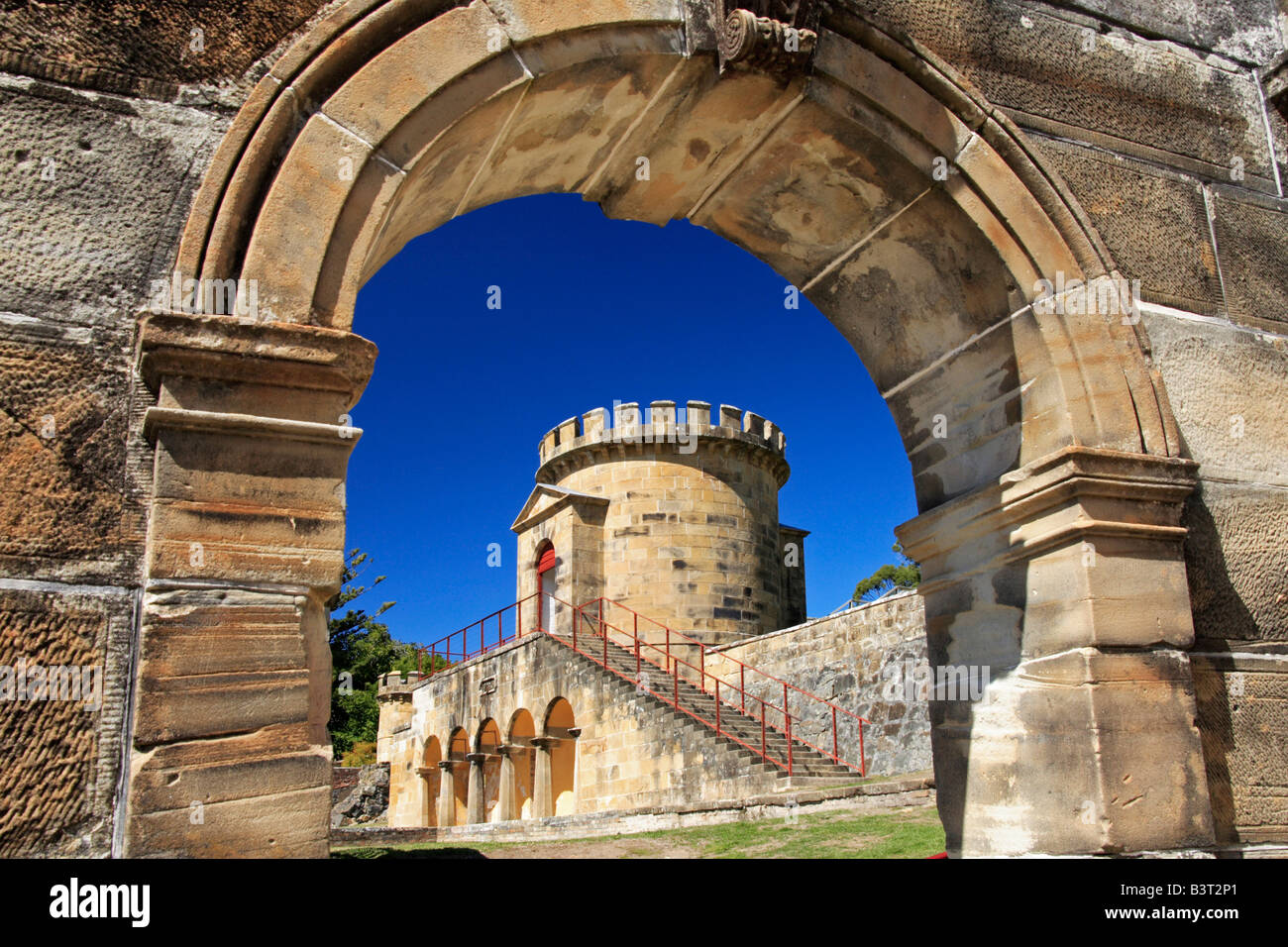 Der Wachturm am Port Arthur Historic Site Stockfoto