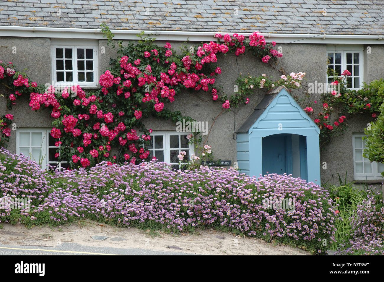 Außenseite des Landes Hütte, Polzeath, Cornwall, England, UK Stockfoto