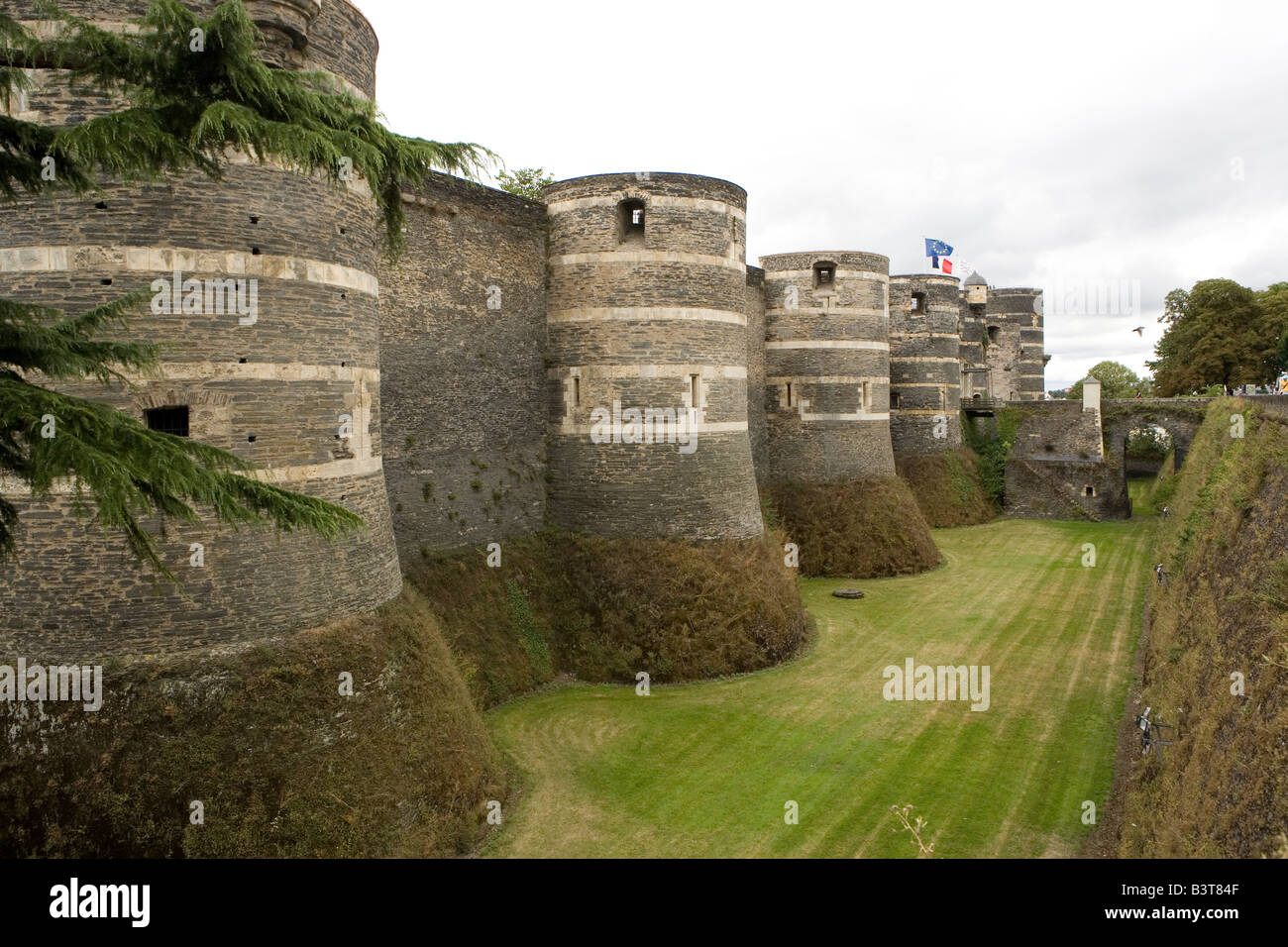 Château d ' Angers, Maine et Loire, Frankreich Stockfoto