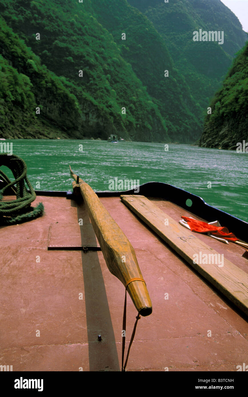 Asien, China, Yangtze River. Geringerem drei-Schluchten. Stockfoto