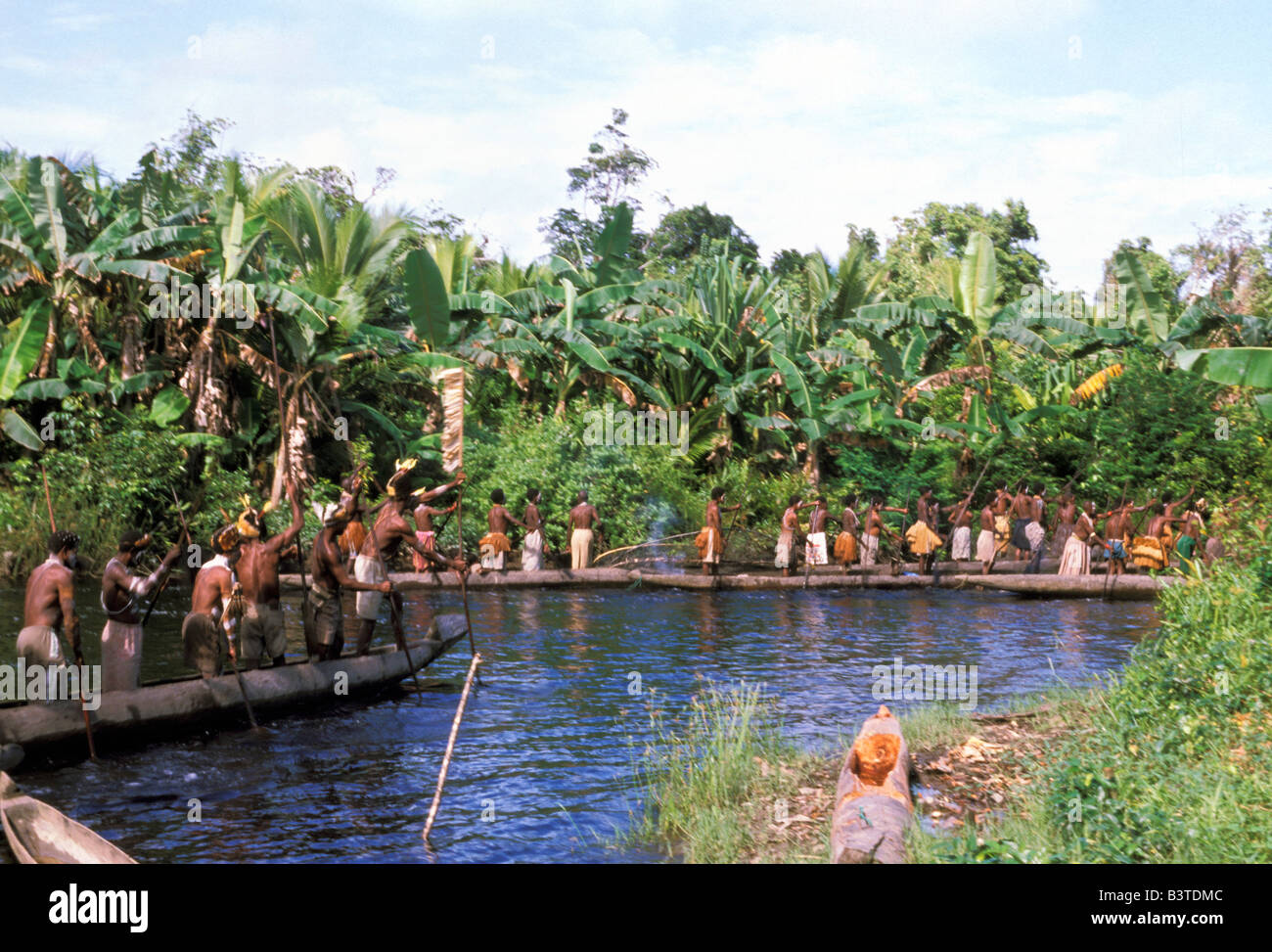 Indonesien Irian Jaya. Indigenen Völker. Stockfoto